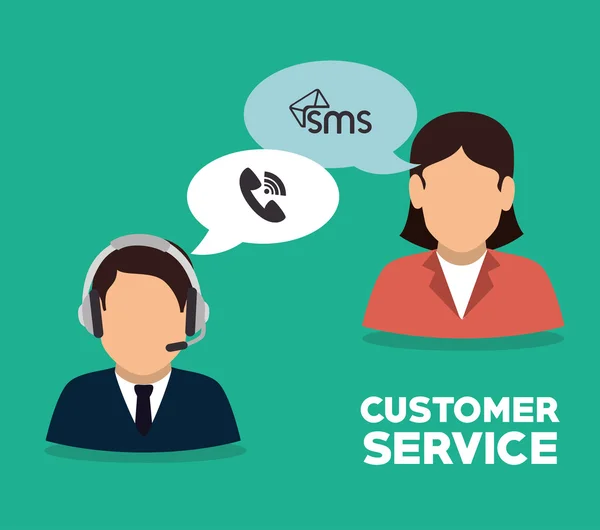 Customer service design. — Stock Vector