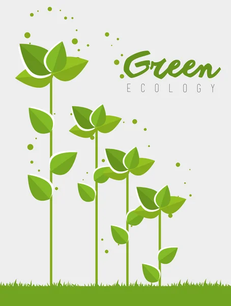 Go Green Design. — Stockvektor