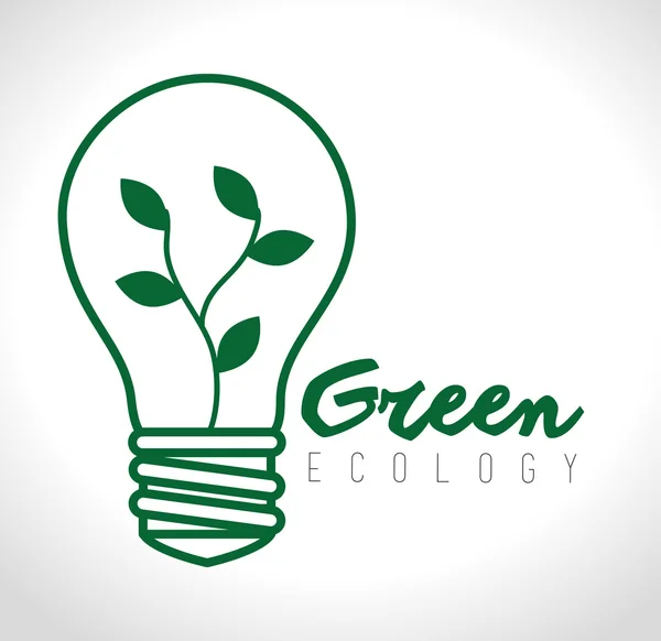 Go Green Design. — Stockvektor