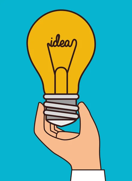 Bulb idea design. — Stock Vector