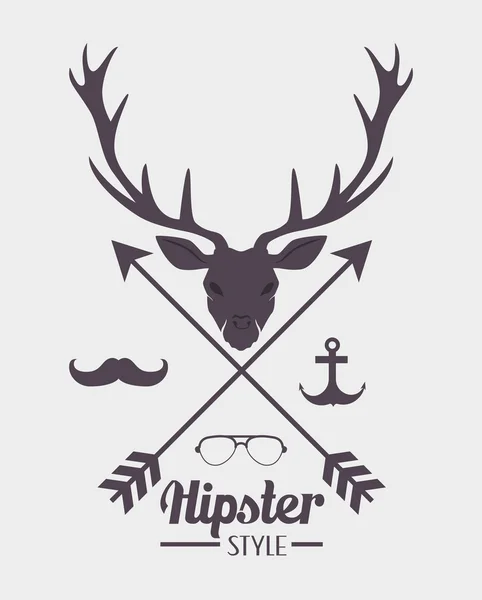 Design de estilo de vida hipster . — Vetor de Stock