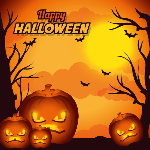 Design di Halloween . — Vettoriale Stock