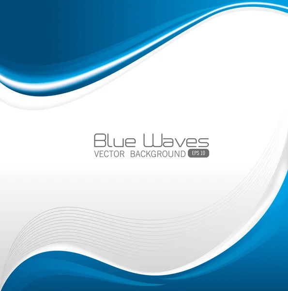 Blue waves design. — Stock Vector