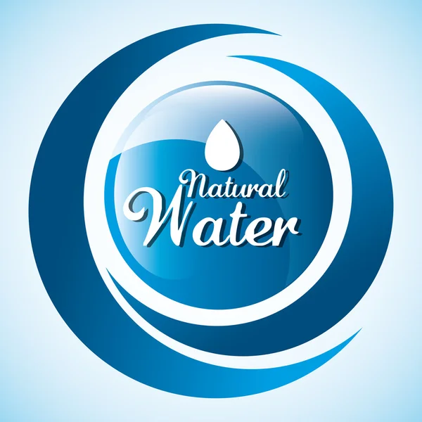 Natural water design. — Stock Vector