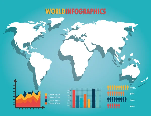 Svět designu infographic. — Stockový vektor