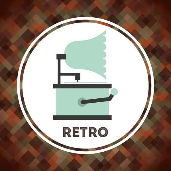 Dispositivo retro — Vector de stock