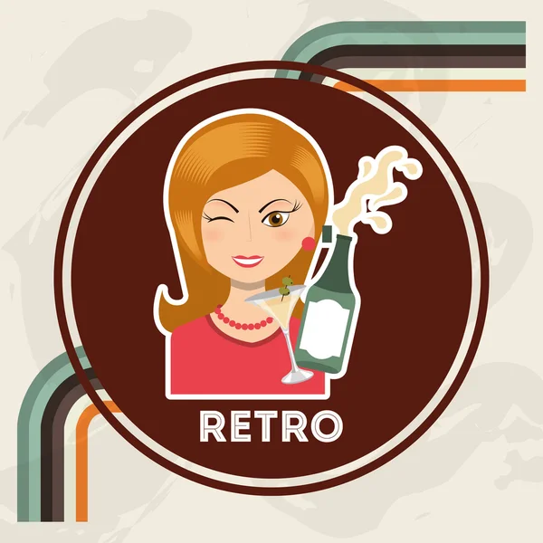 Retro-partij — Stockvector