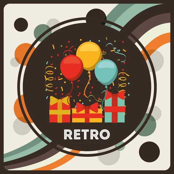 Retro-Party — Stockvektor