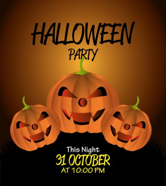 Cadılar Bayramı partisi tasarım.