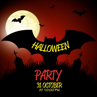 Cadılar Bayramı partisi tasarım.