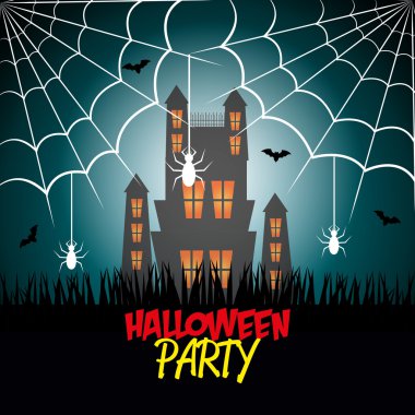 Cadılar Bayramı partisi tasarım.