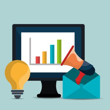 Dijital ve sosyal pazarlama grafikleri.