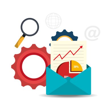 Dijital ve sosyal pazarlama grafikleri.