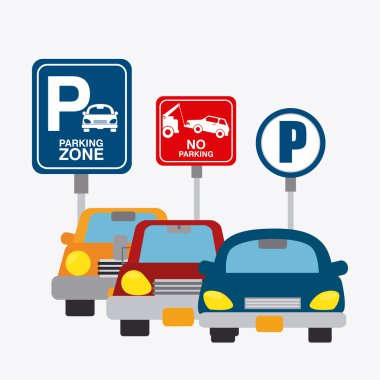 Park bölgesi grafik tasarım