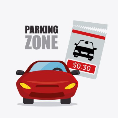 Parking zone graphic design clipart