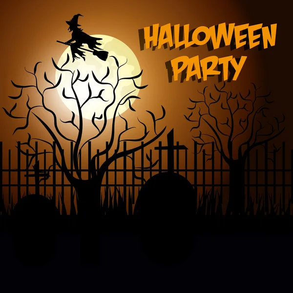 Halloween party design. — Stock Vector