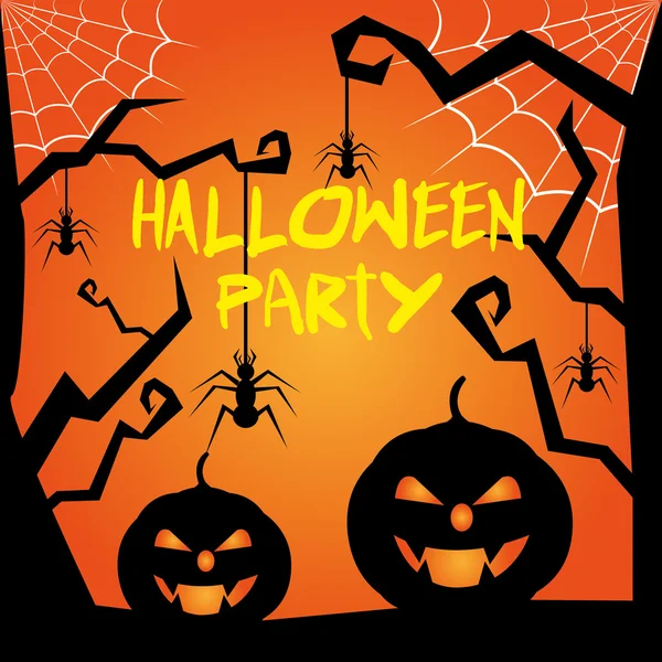 Halloween party design. — Stock vektor