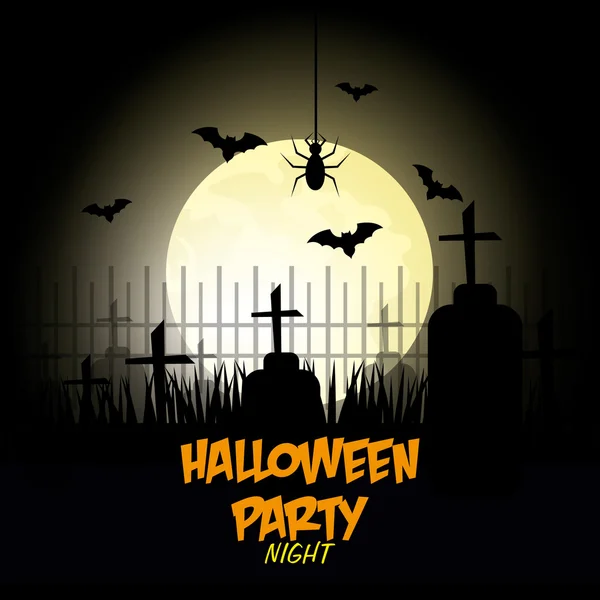 Halloween party design. — Stock Vector