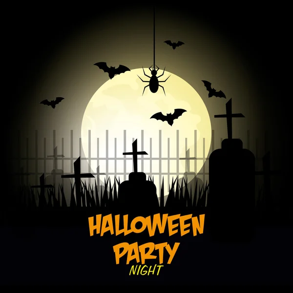 Gestaltung der Halloween-Party. — Stockvektor