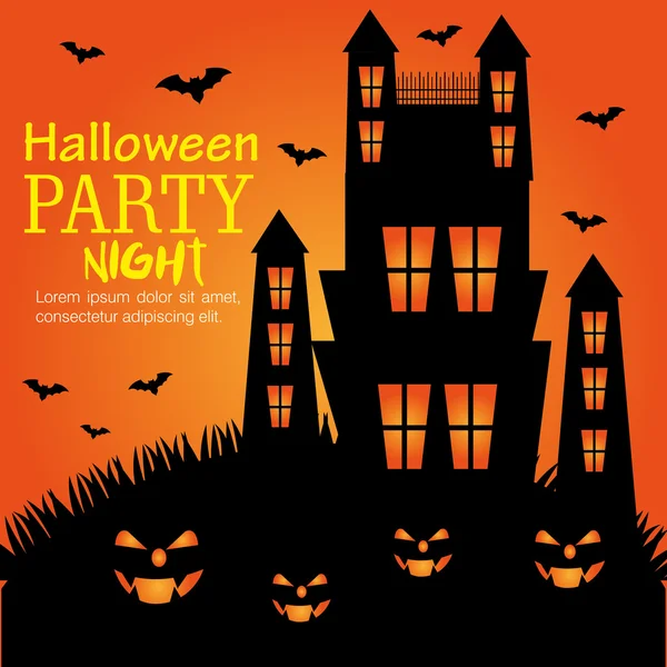 Halloween party design. — Stock Vector