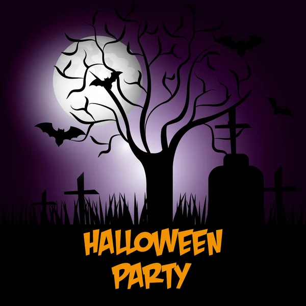 Halloween party design. — Stock Vector