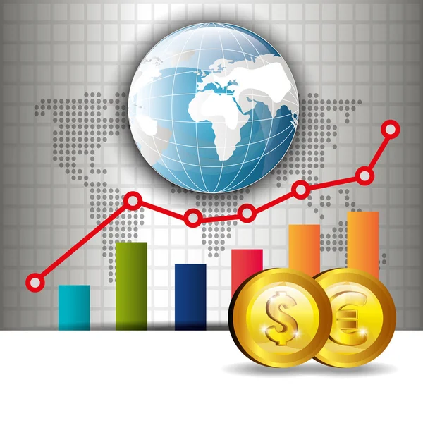Global economy design, — Stock Vector
