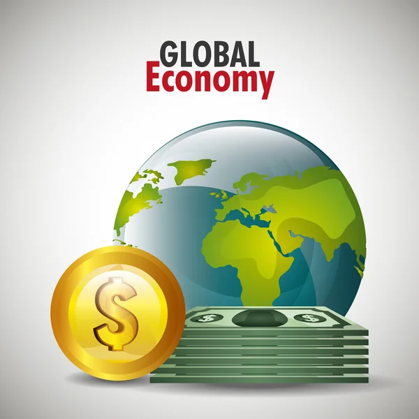 Global economy design, — Stock Vector