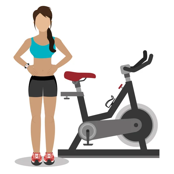 Diseño de fitness . — Vector de stock