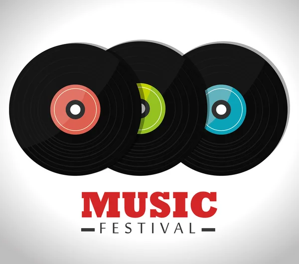 Musica festival design . — Vettoriale Stock