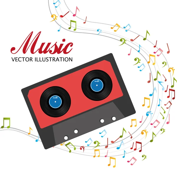 Music festival design. — Stock Vector