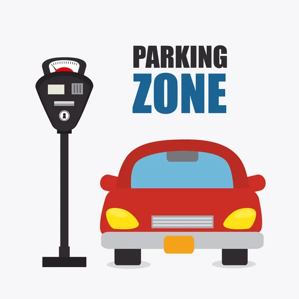 Parking zone graphic design — Stock Vector