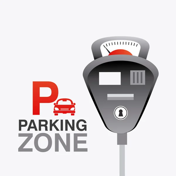 Parking zone graphic design — Stock Vector