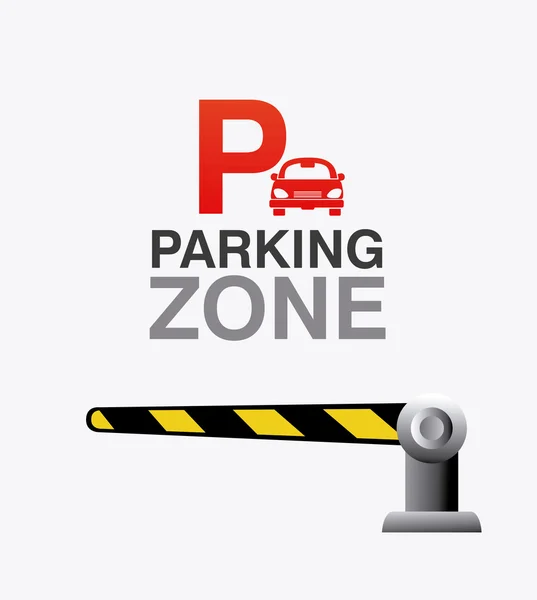 Parking zone graphic — Stock Vector