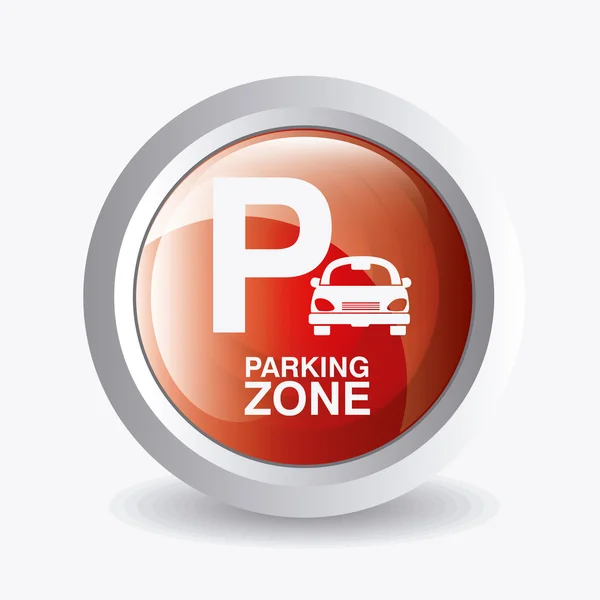 Zona de aparcamiento diseño gráfico — Vector de stock