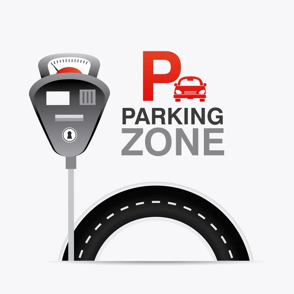 Parking zone graphic design — Stock Vector