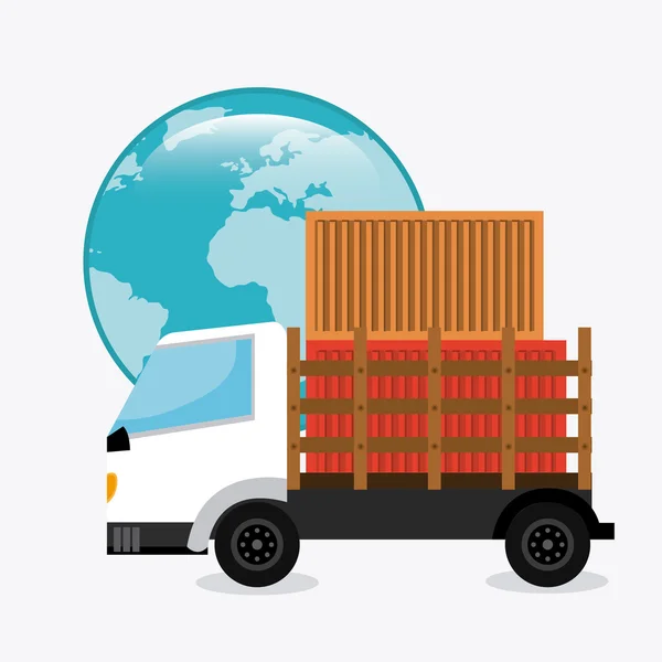 Dodávka a logistika — Stockový vektor