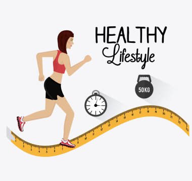 sağlıklı yaşam tarzı tasarımı.