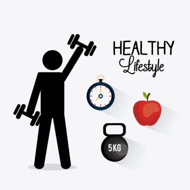 sağlıklı yaşam tarzı tasarımı.