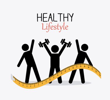 sağlıklı yaşam tarzı tasarımı.