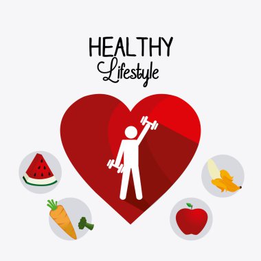 sağlıklı yaşam tarzı tasarımı.