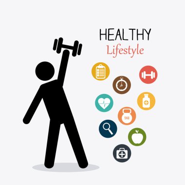 sağlıklı yaşam tarzı tasarımı.