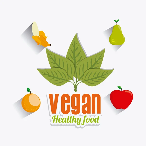 Vegan food design. — Stock Vector