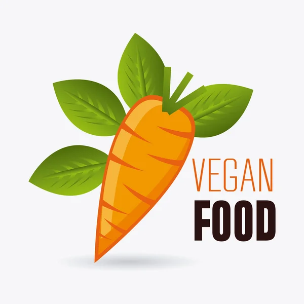 Design alimentaire végétalien . — Image vectorielle