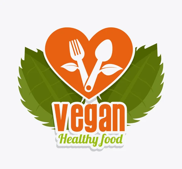 Vegan food design. — Stock Vector
