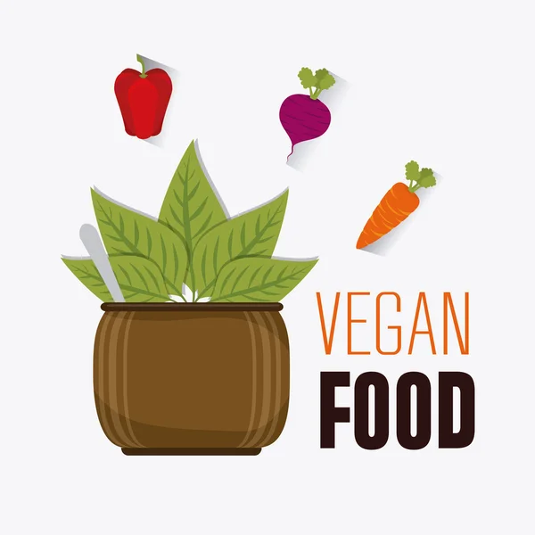 Vegan food design. — Stock Vector