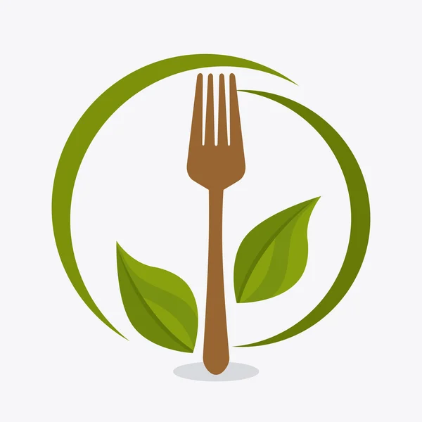 Vegan food ontwerp. — Stockvector