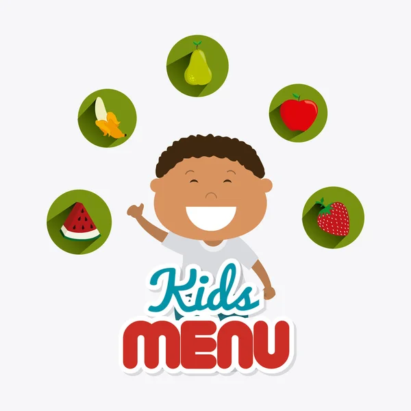 Diseño de nutrición para niños . — Vector de stock