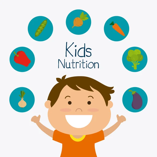 Kids nutrition design. — Stock Vector