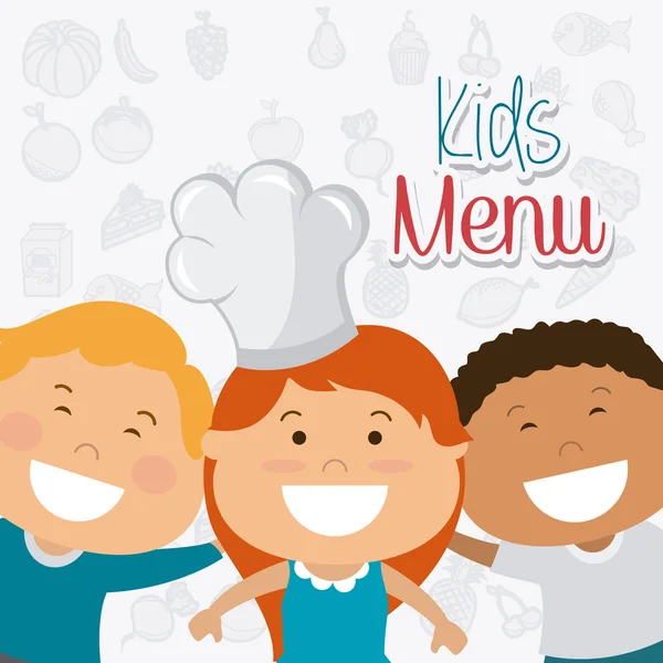 Diseño de nutrición para niños . — Vector de stock