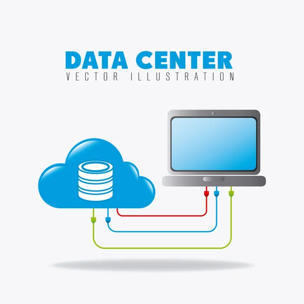 Digitale databaseontwerp. — Stockvector